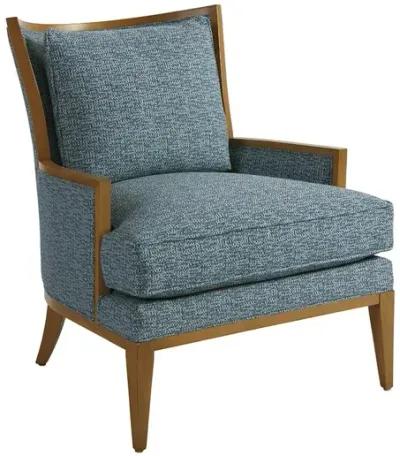 Barclay Butera Upholstery by Barclay Butera Atwood Chair with Blue/Textured Fabric