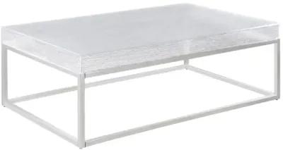 VALERIE CONTEMPORARY COCKTAIL TABLE WITH ACRYLIC TOP & STEEL FRAME