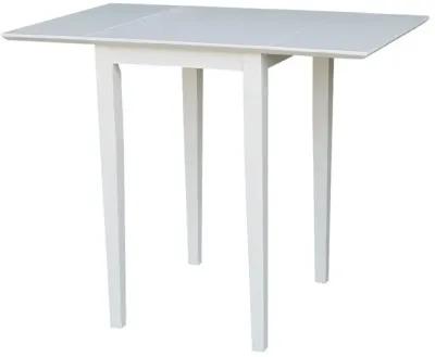 Dining Essentials Small Drop Leaf Leg Table in White