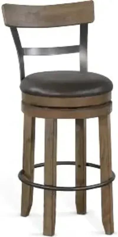 DOE VALLEY BUCKSKIN SWIVEL BARSTOOL