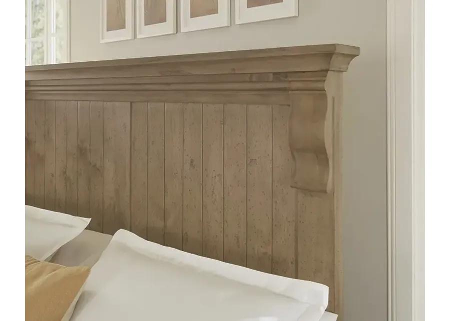 CARLISLE WARM NATURAL CORBEL QUEEN HEADBOARD