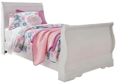 Ashley Anarasia White Twin Sleigh Bed