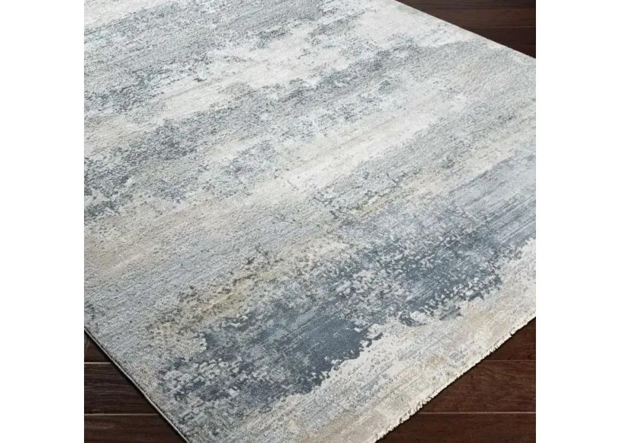 BREMEN LIGHT BROWN/LIGHT GRAY/NAVY/TAUPE 8 X 10 AREA RUG