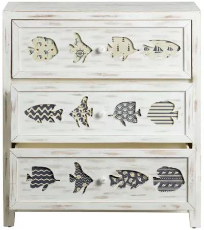 HATTERAS WHITE WASH CHEST