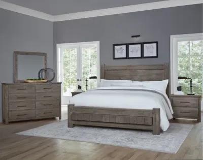 Vaughan-Bassett Dovetail Mystic Grey Dovetail Poster King Headboard