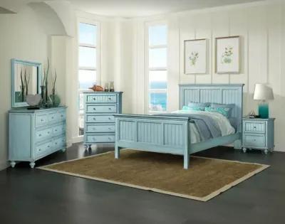 Seawinds Monaco Bleu Finish King Headboard