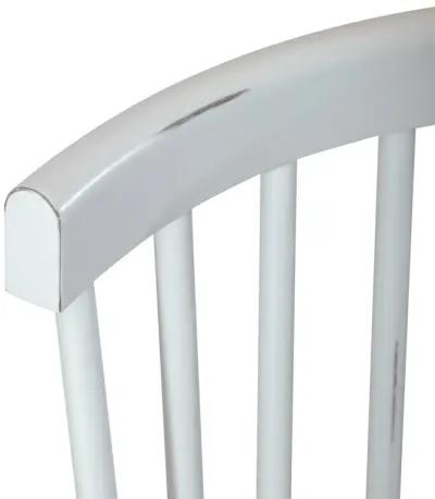 SPINDLE BACK SIDE CHAIR - WHITE - FARMHOUSE