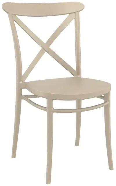 Compamia Cross Resin Outdoor Patio Chair Taupe