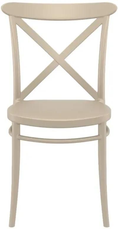 Compamia Cross Resin Outdoor Patio Chair Taupe