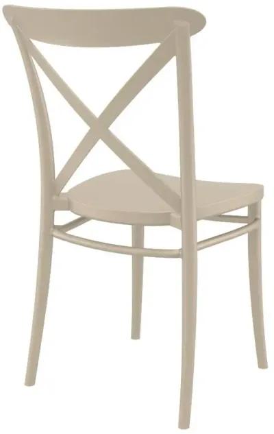 Compamia Cross Resin Outdoor Patio Chair Taupe