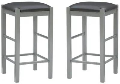 Linon Lancer Backless Counter Stool Grey