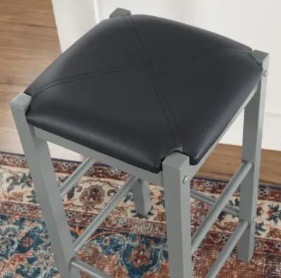 Linon Lancer Backless Counter Stool Grey