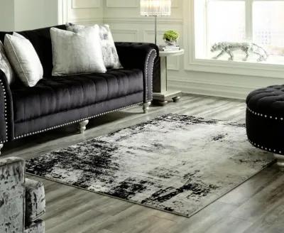 Ashley Zekeman Large Rug Black/Cream/Gray Signature Design