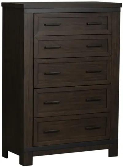 Liberty Furniture Complete Queen Bedroom Set Two-Sided Storage Bed, Dresser, Mirror & Chest Thornwood Hills