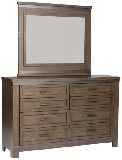 Liberty Furniture Complete Queen Bedroom Set Two-Sided Storage Bed, Dresser, Mirror & Chest Thornwood Hills