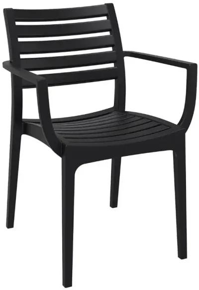 Compamia Artemis Outdoor Dining Arm Chair Black