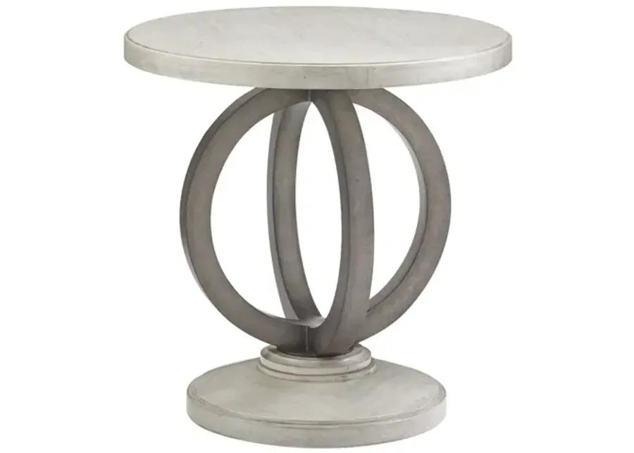 HEWLETT ROUND SIDE TABLE OYSTER BAY