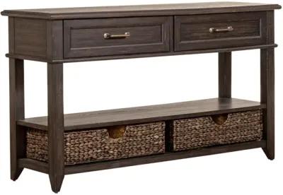 Liberty Furniture Mill Creek Peppercorn Sofa Table