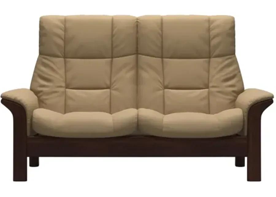 BUCKINGHAM HIGH 2 SEAT LVST PALOMA SAND BROWN FINISH