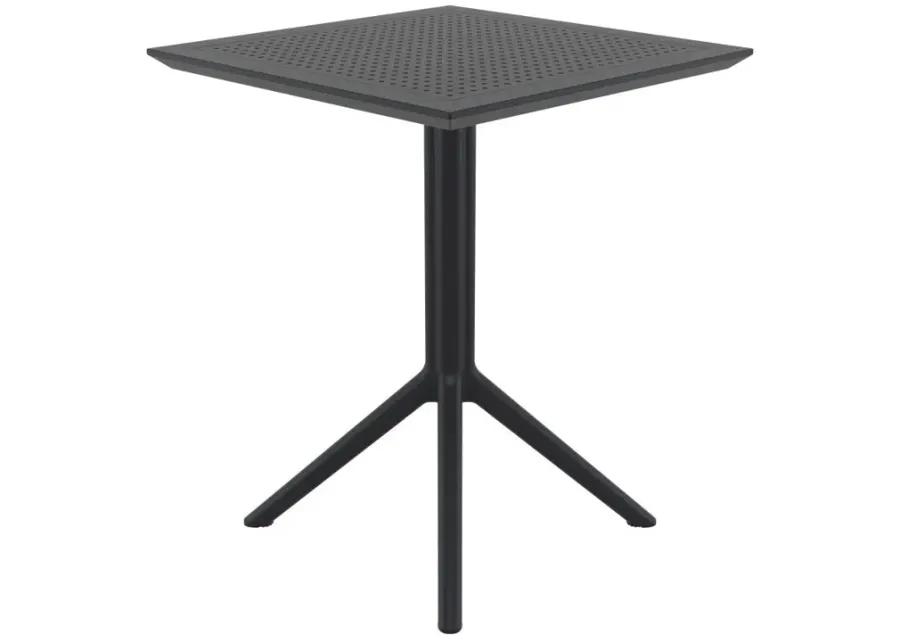 SKY SQUARE FOLDING TABLE 24" BLACK