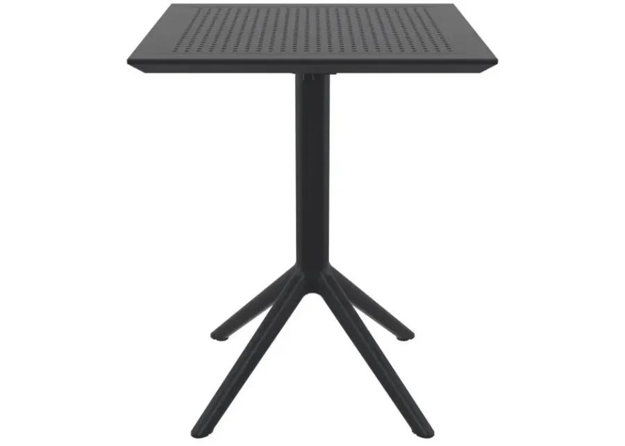 SKY SQUARE FOLDING TABLE 24" BLACK