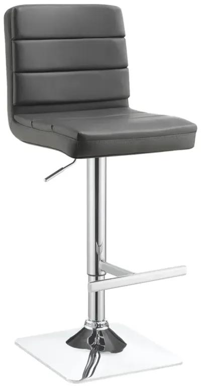 Coaster Bianca Upholstered Adjustable Bar Stool Grey