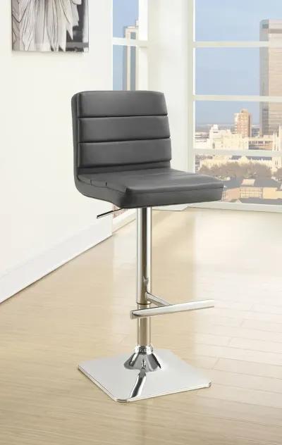 Coaster Bianca Upholstered Adjustable Bar Stool Grey