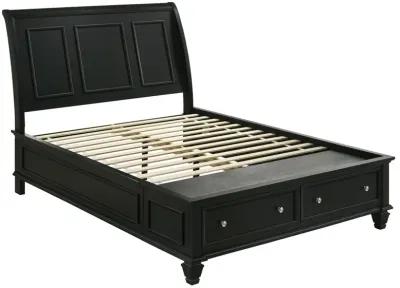 Coaster Sandy Beach Wood King Storage Panel Bed Black