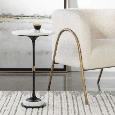 Uttermost Sentry Black/White Accent Table