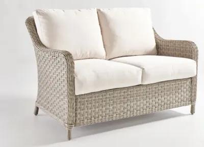 South Sea Outdoor Living Mayfair Loveseat with Canvas Canvas Cushions