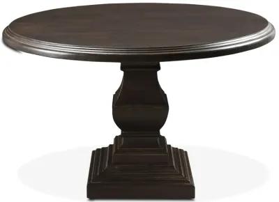 NIMES 60IN VINTAGE BROWN ROUND DINING TABLE