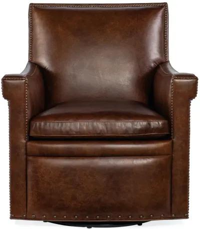 Hooker Furniture Swivel Club Leather Chair