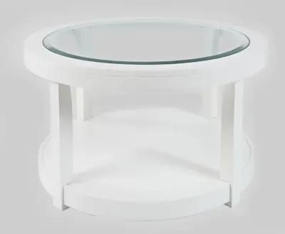 Jofran Urban Icon Round Cocktail Table White