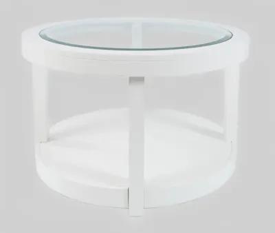 Jofran Urban Icon Round Cocktail Table White