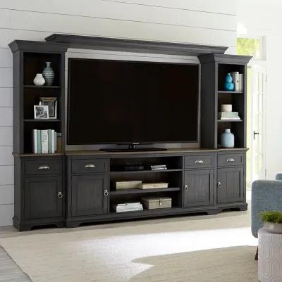 Liberty Furniture Ocean Isle Slate Entertainment Center with Piers