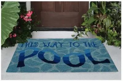 Trans Ocean Frontporch This Way To The Pool Doormat