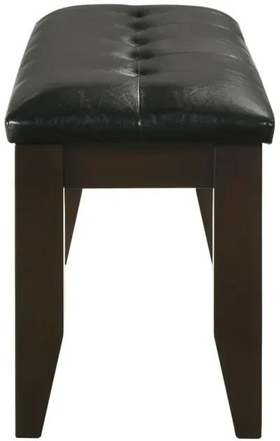 Coaster Dalila Leatherette Upholstered Wood Dining Bench Cappuccino