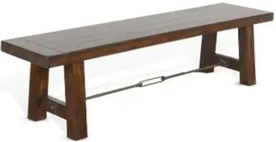 Sunny Designs Tuscany 64 Inch Vintage Mocha Bench