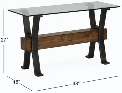 Magnussen Metal Rectangular Sofa Table Sawyer