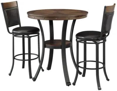 Powell 3-Piece Franklin Bar Stools & Table Set