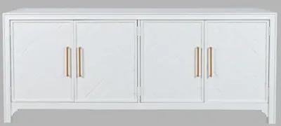 Gramercy 4-Door Accent Cabinet Blanc