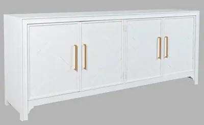 Gramercy 4-Door Accent Cabinet Blanc