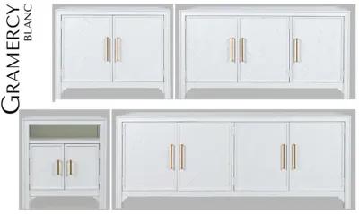 Gramercy 4-Door Accent Cabinet Blanc