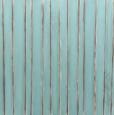 Seawinds Picket Fence Distressed Bleu Finish King Headboard