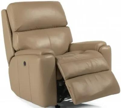 Flexsteel Rio Caffe Latte Power Rocking Leather Recliner