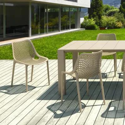 Compamia Air Extension Outdoor Dining Set 9-Piece Taupe