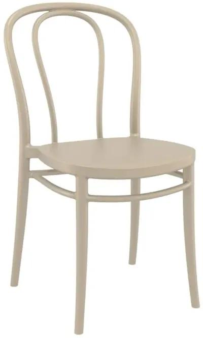 VICTOR PATIO DINING SET WITH 4 CHAIRS TAUPE