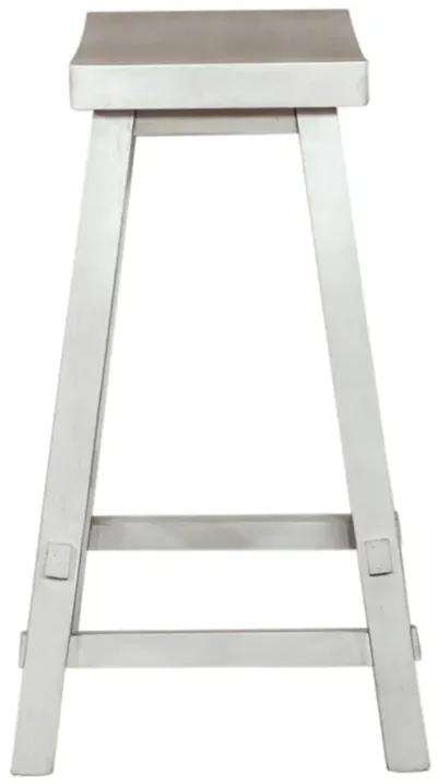 Creations Sawhorse White 24 Inch Counter Stool