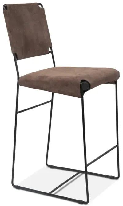 Home Trends Design New York Counter Armless Chair Asphalt Suede