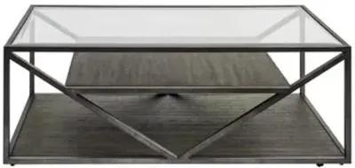 ARISTA RECTANGLE COCKTAIL TABLE - COBBLESTONE BROWN